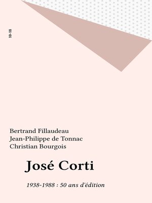 cover image of José Corti, 1938-1988